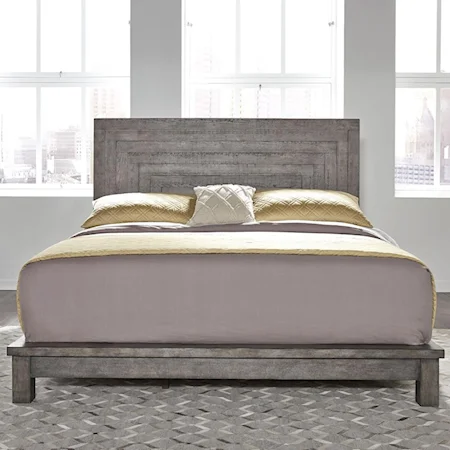 Contemporary Queen Platform Bed